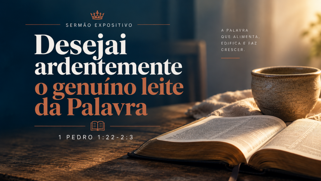 Desejai ardentemente o genuíno leite da Palavra | Dr. Elias Medeiros | 1 Pedro 1.22–2.3