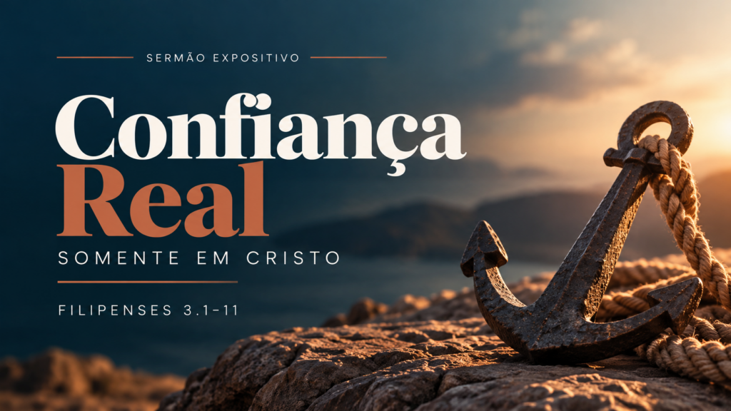 Confiança Real: Somente em Cristo | Filipenses 3.1–11 | Rev. Danilo Santos